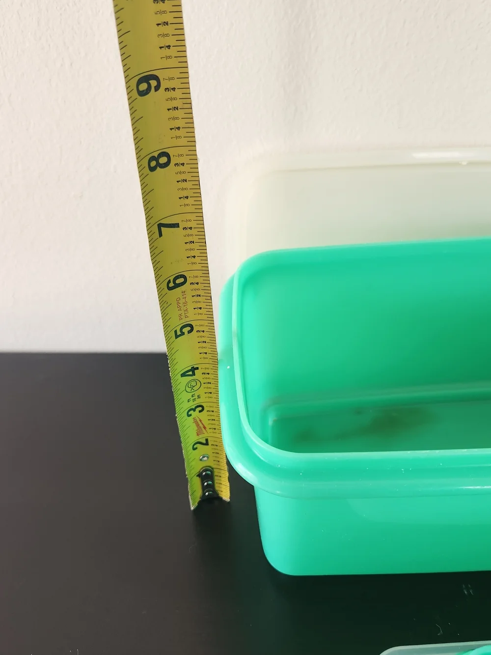 Vintage Tupperware Stackable Turquoise Plastic Storage Containers - Set of 3